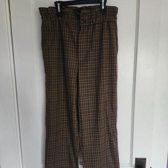 New w/Tags Madewell Plaid Paperbag Tapered Pants, Size 6 - Picture 7 of 7